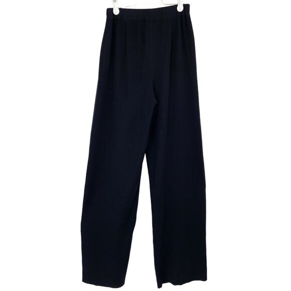 Exclusively Misook Black Pull-on High‎ Wasied Wide Leg Pants Small - Picture 1 of 7